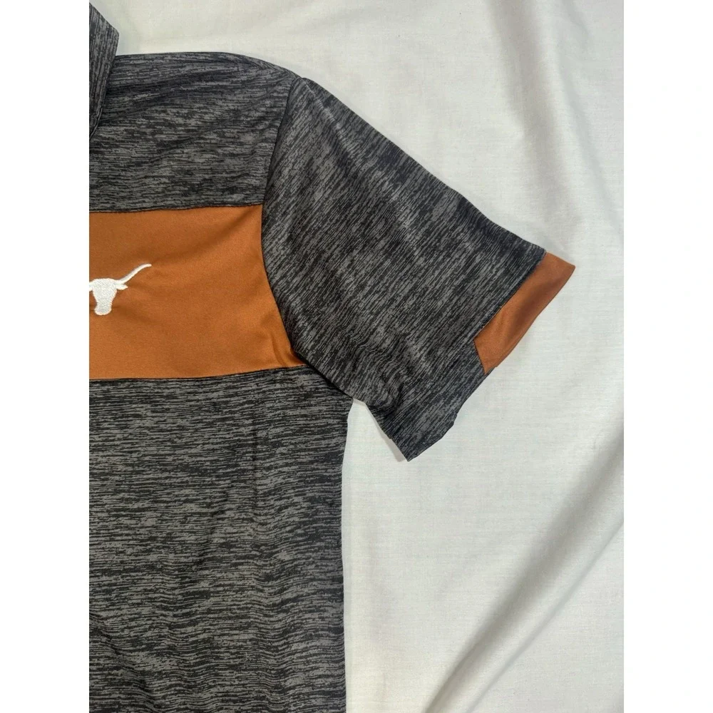 Texas Longhorns Colosseum Men's Small Golf‎ Polo Shirt - Gray Orange
